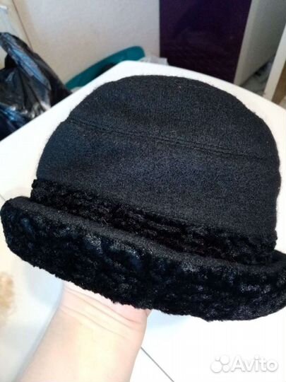 Шляпа женская черная