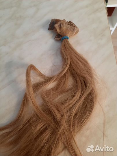 Накладные волосы на заколках