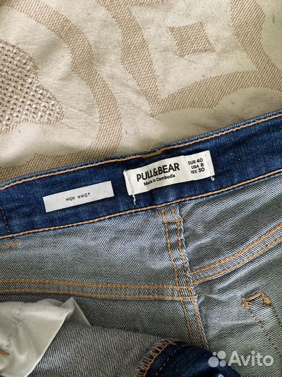 Шорты джинсовые pull and bear