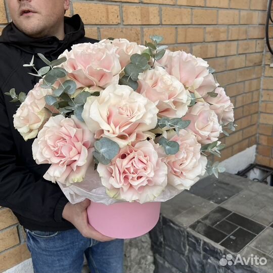 Французкие розы. Коробки с цветами. Доставка