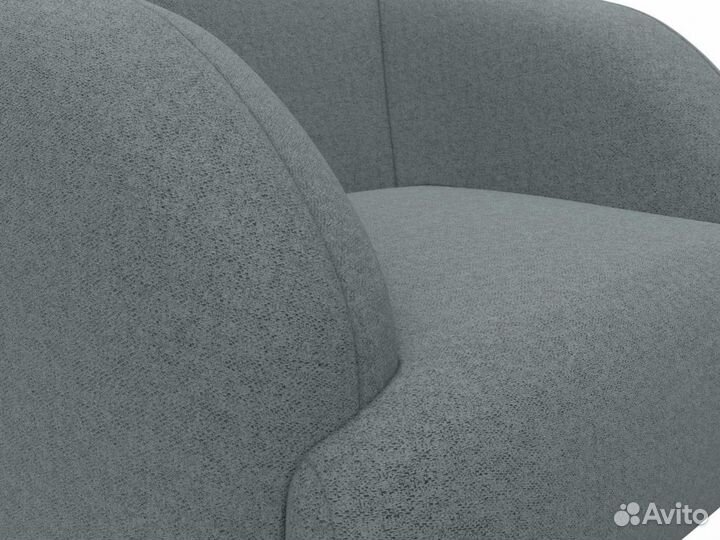 Кресло Лига-041, рогожка, амур серый. Москва и мо