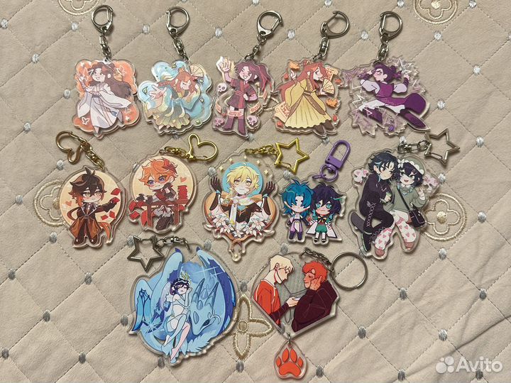 Брелки по фандомам от художников