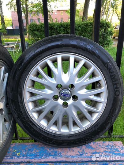 Летняя резина R16 kumho ecsta 205/55 и диски на Vo