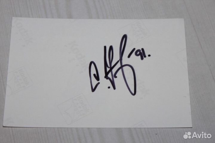 Автограф Сергей Федорова