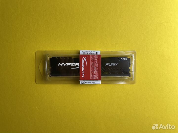 DDR4 8 GB 3200 MHz HyperX Fury новая с гарантией