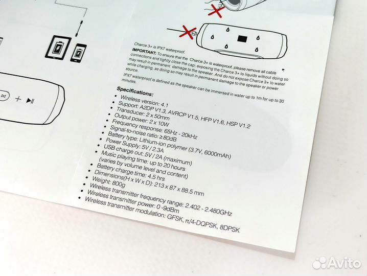 Колонка Blutooth Чардж 2 3 4