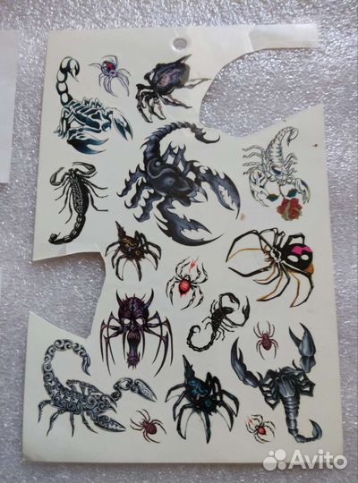 Временные тату (цветные)