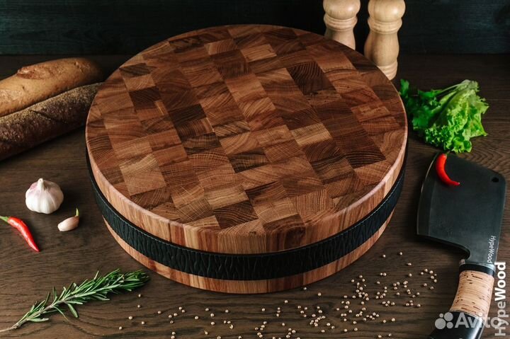 Торцевая колода для рубки мяса