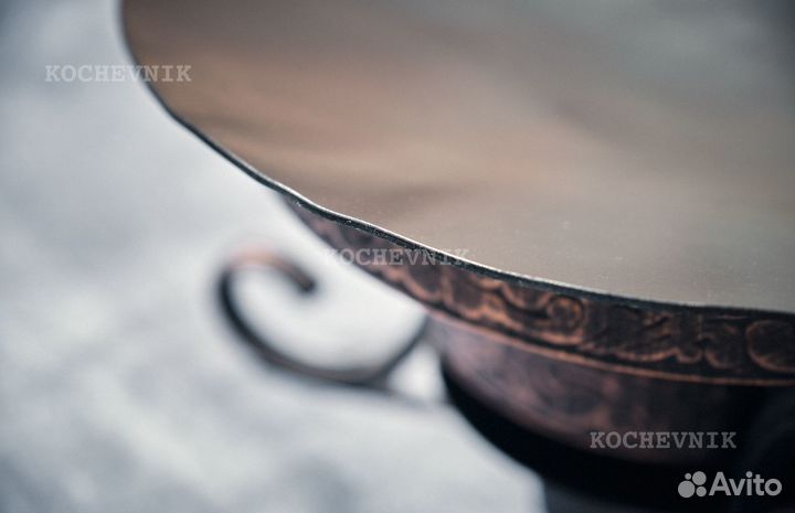 Садж стальной вороненый 30см