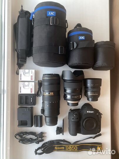 Nikon D850 (полный комлект с 3 объективами)