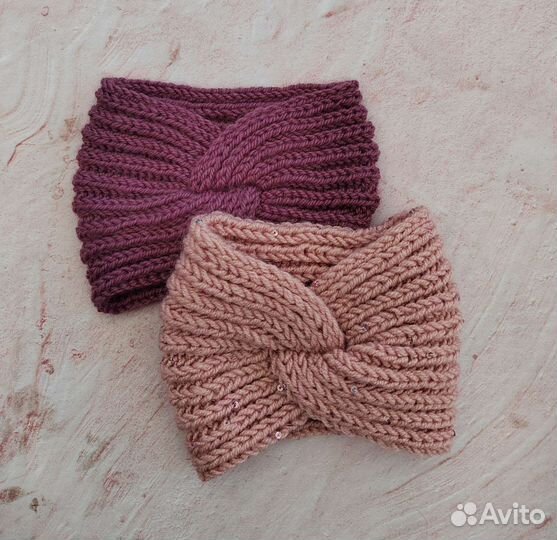 Повязка вязаная