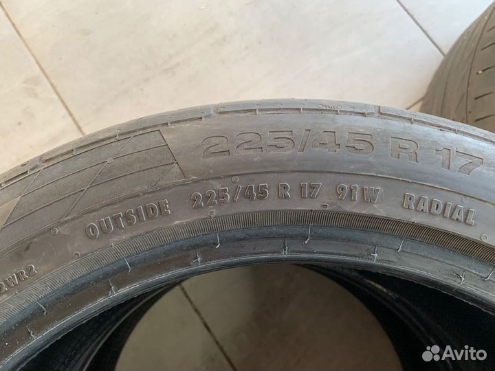 Continental ContiSportContact 5 225/45 R17 и 245/40 R17 91W