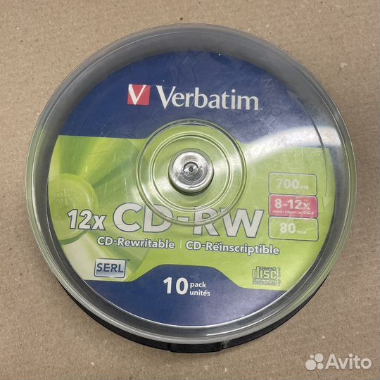 Диск CD-RW Verbatim 12X 700MB 6шт #43480