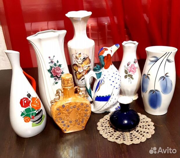 Вазы и штофы. Советский фарфор