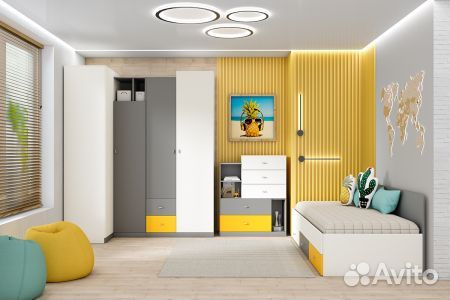 Модульная детская мс Клео Шкаф шк-1 (ди)