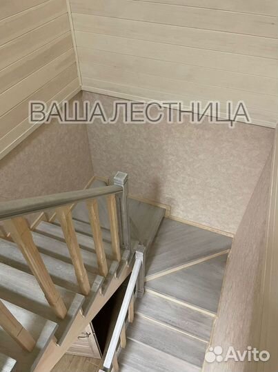Деревянная лестница из дуба