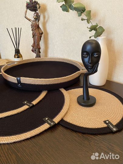 Корзина из джута