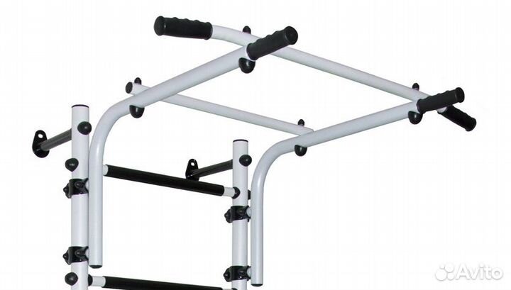 Шведская стенка с турником и брусьями Пристенная 5