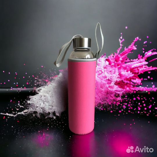 Термос термокружка чая стеклянной колбой 550 мл