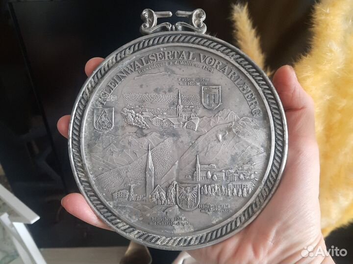 Олово Клеймо Крючок Винтаж