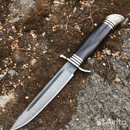Нож складной, якутский, охотничий, финка