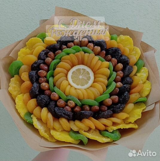 Букет из сухофруктов, фруктовая корзина