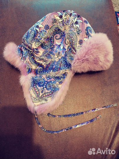 Шапка ушанка женская