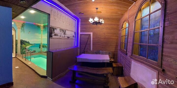 Сауна с бассейном