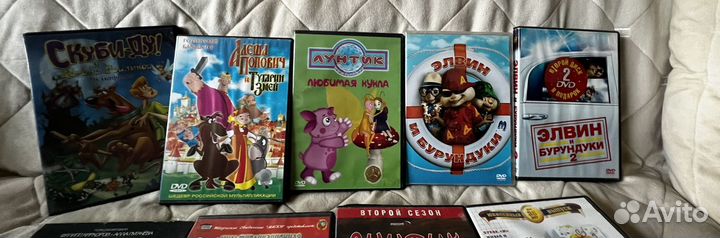 12 дисков(мультики)