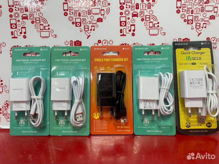 Зарядное устройство iPhone,tupe c,micro к1