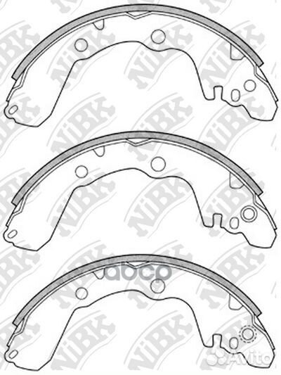 Колодки тормозные барабанные задние NiBK FN6687