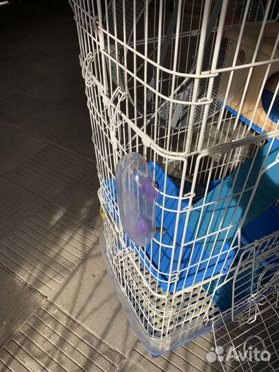 Клетка на колесах для (шиншиллы,хорька,попугая)
