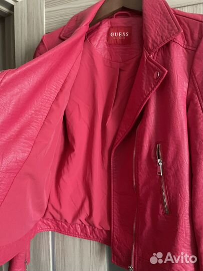 Кожаная куртка guess оригинал