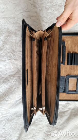 Кожаная папка / портфель для документов формата А4