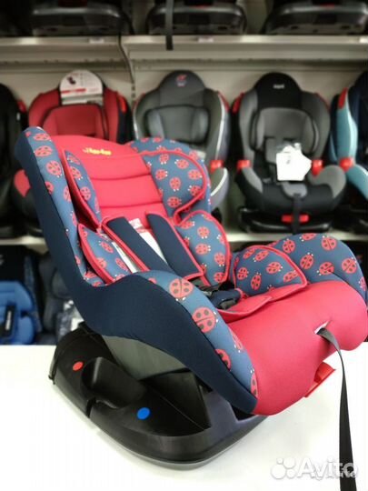 Автокресло 0-18кг Божья коровка Еду-Еду с регулиро