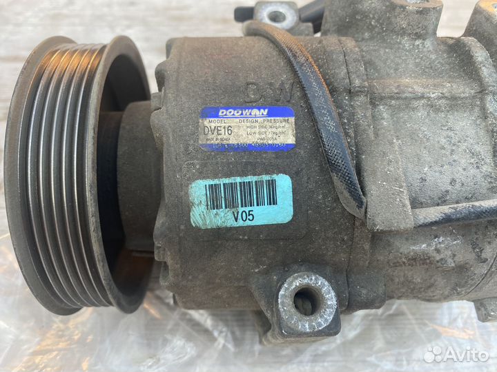 Компрессор кондиционера hyundai DVE16