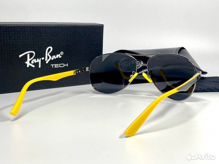 Очки Ray Ban Aviator желтые