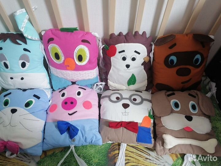 Бортики- подушки-игрушки