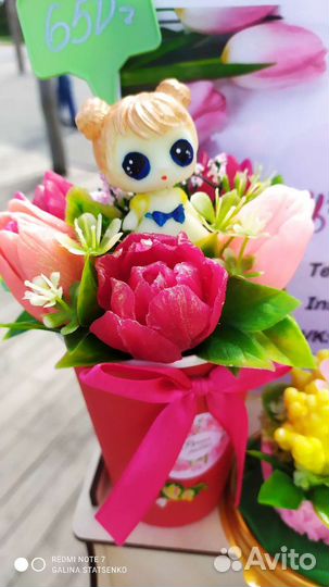 Букет из мыла Лол