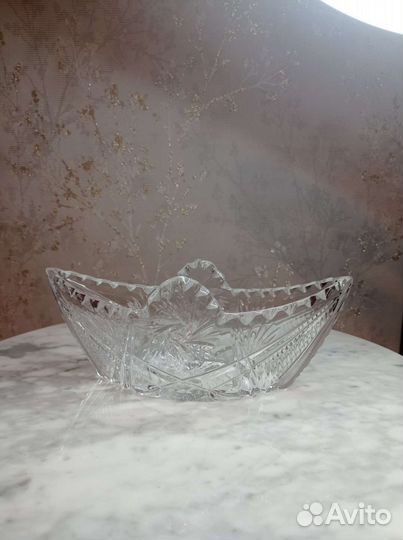 Салатник Ладья, хрусталь