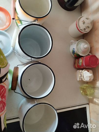 Бидон эмалированный СССР, кастрюля 3 л