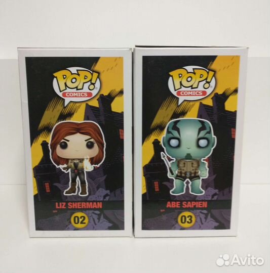 Funko Pop Hellboy: #02 Liz Sherman/#03 Abe Sapien