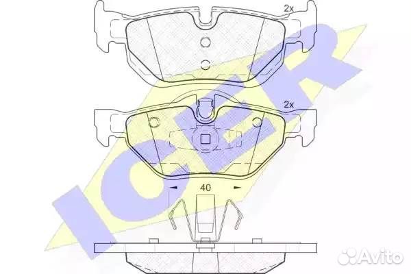Колодки торм зад диск.E81 E87 E90 E91