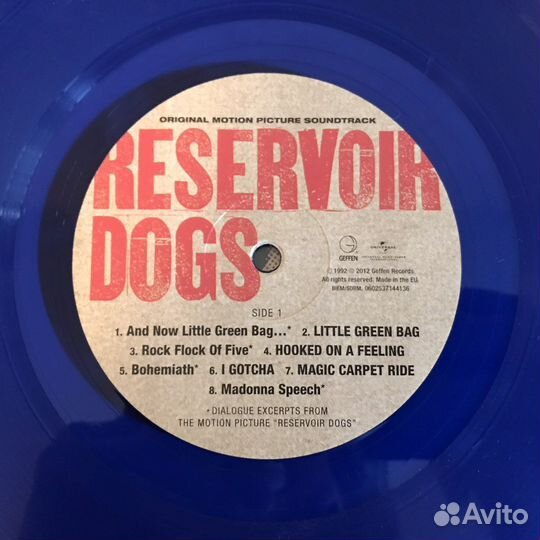 Винил OST Reservoir Dogs, Limited, 2012, синий