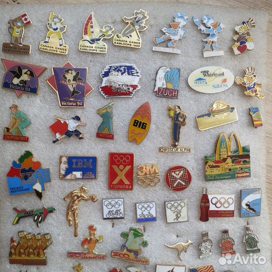 Значки.Олимпиада Талисманы,зооолимпиада