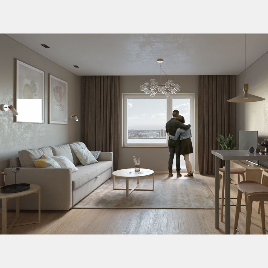 2-к. квартира, 44 м², 15/16 эт.