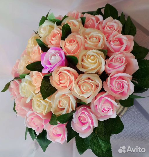 Букет из мыльных цветов