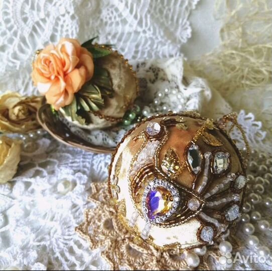 Шары на ёлку ручной работы