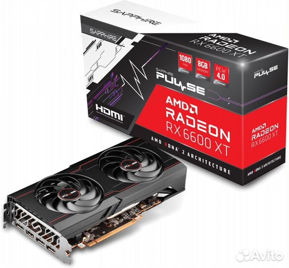 Видеокарта sapphire pulse radeon RX 6600 XT OC 8GB