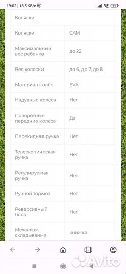 Коляска детская прогулочная 